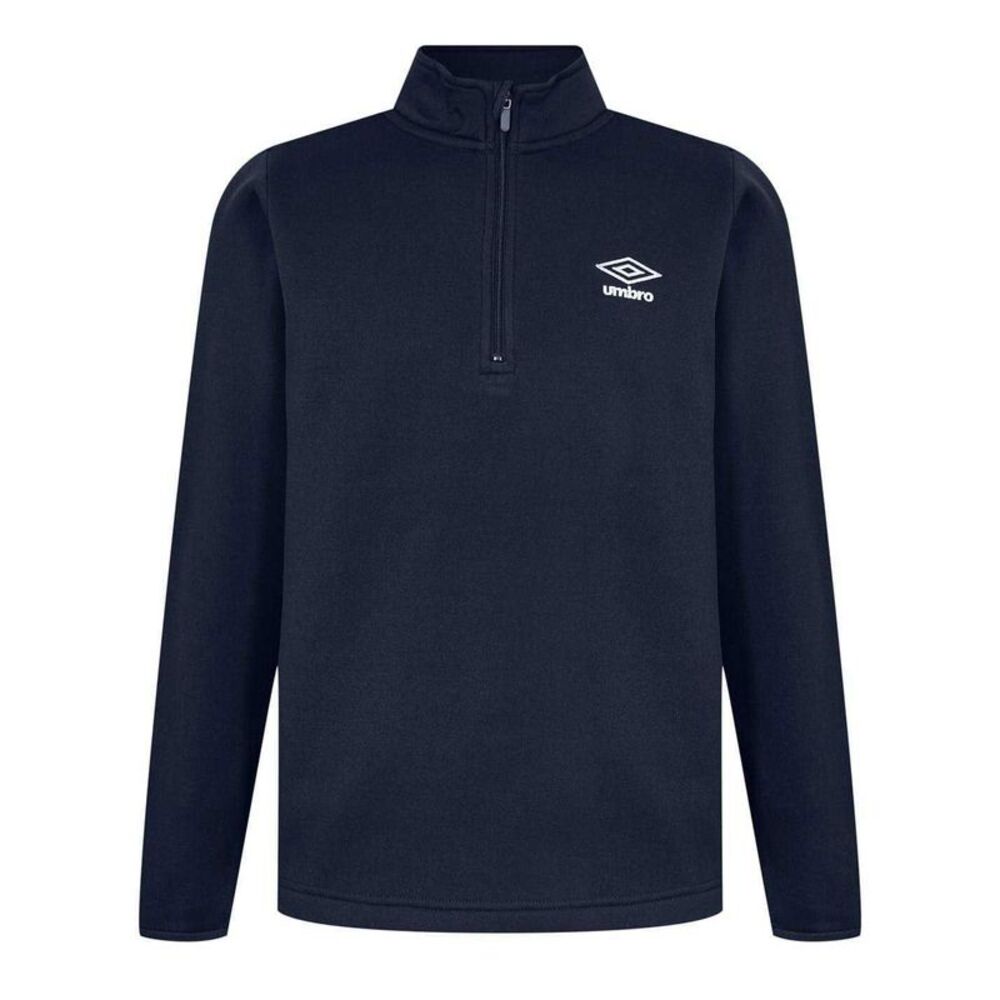Umbro Mens Club Essential Quarter Zip Regular Sweatshirt / Dark Navy